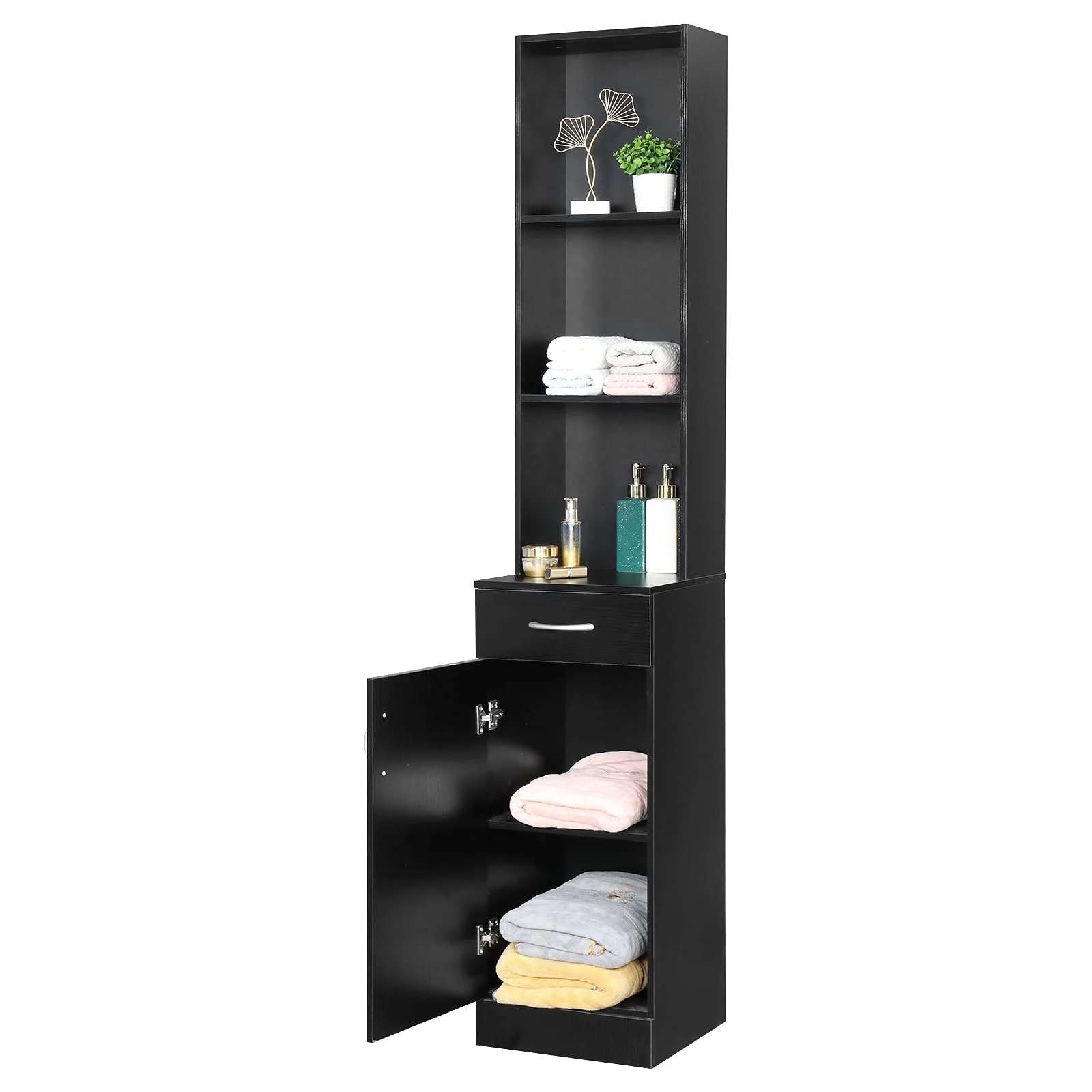 Karl Home Narrow Tower Cabinet, 70 Inch