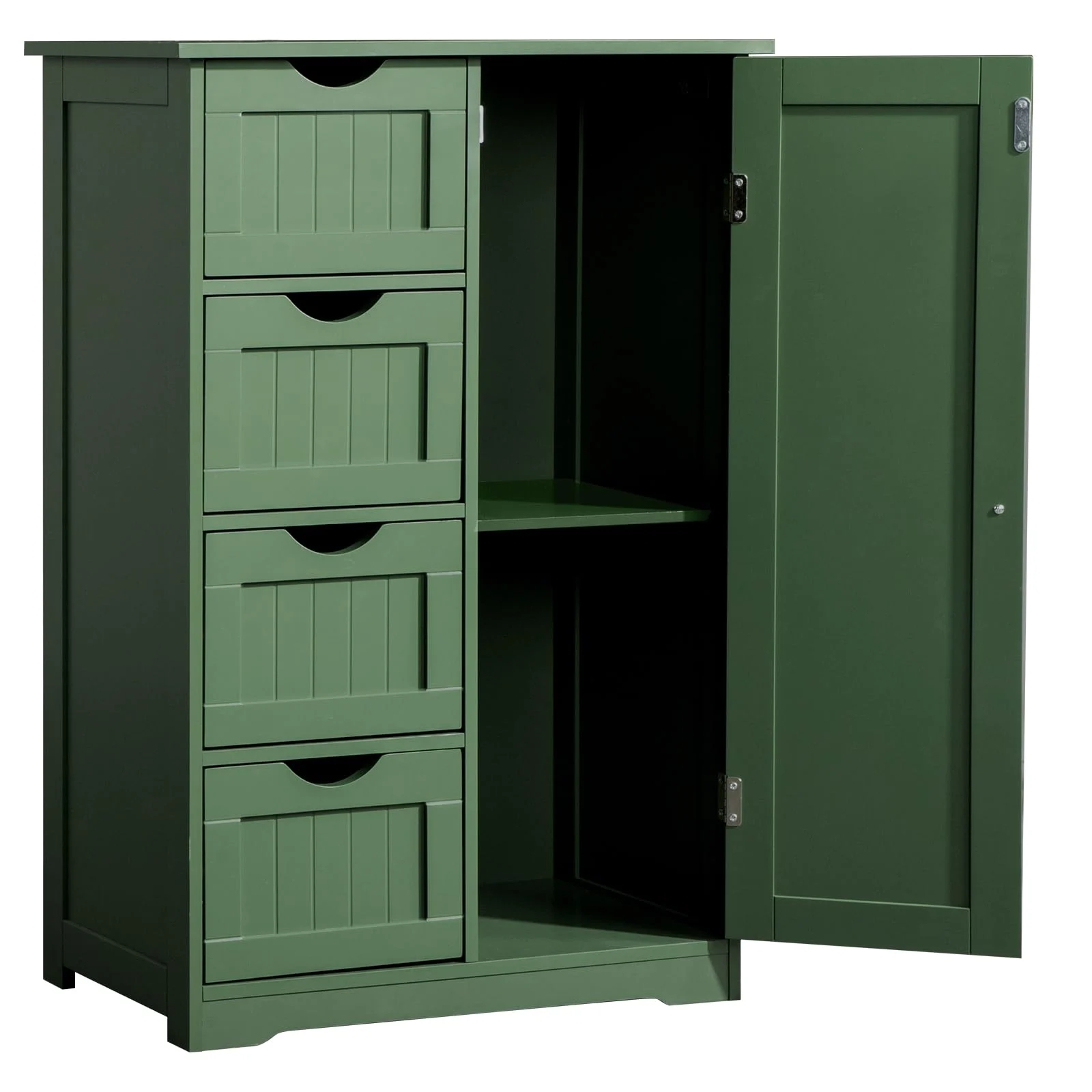 Karl Home Narrow Bathroom Cabinet with Four Drawers in a room