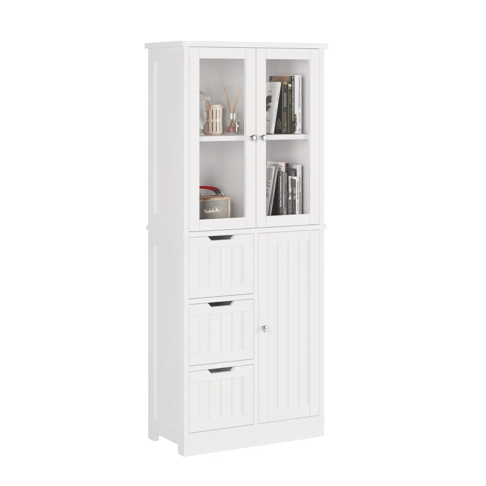 Karl Home Tall Bathroom Pantry, 58 Inch
