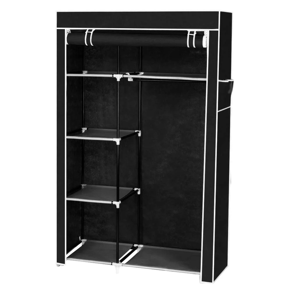 Karl Home Canvas Wardrobe, Six Compartments