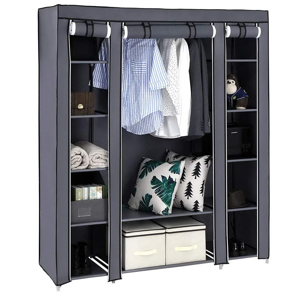 Karl Home Five-Tier Canvas Wardrobe