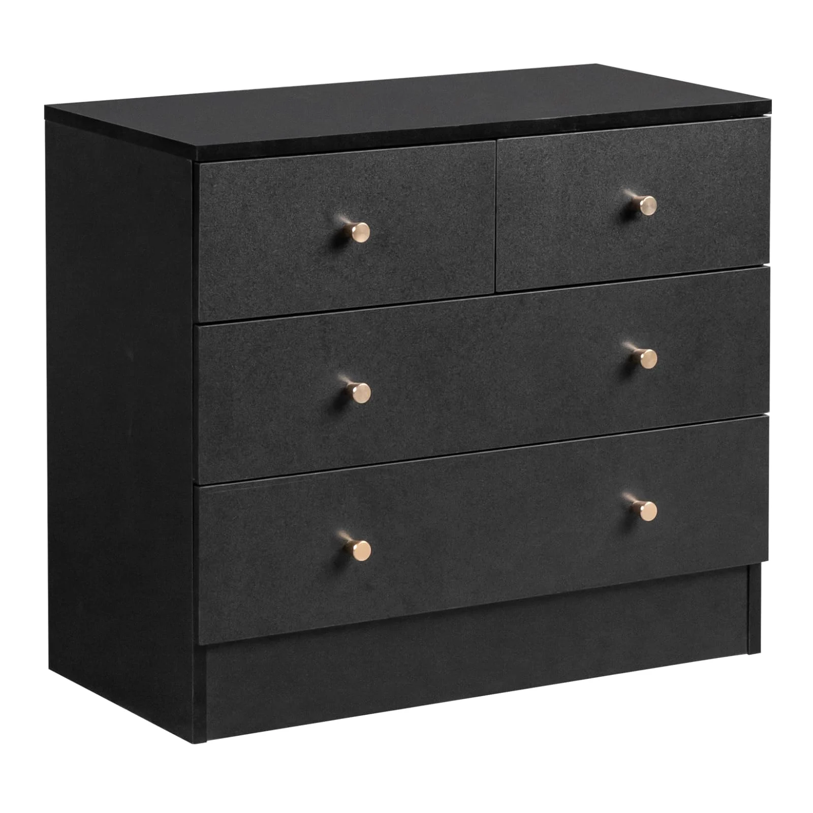 Karl Home Low Four-Drawer Dresser in Black