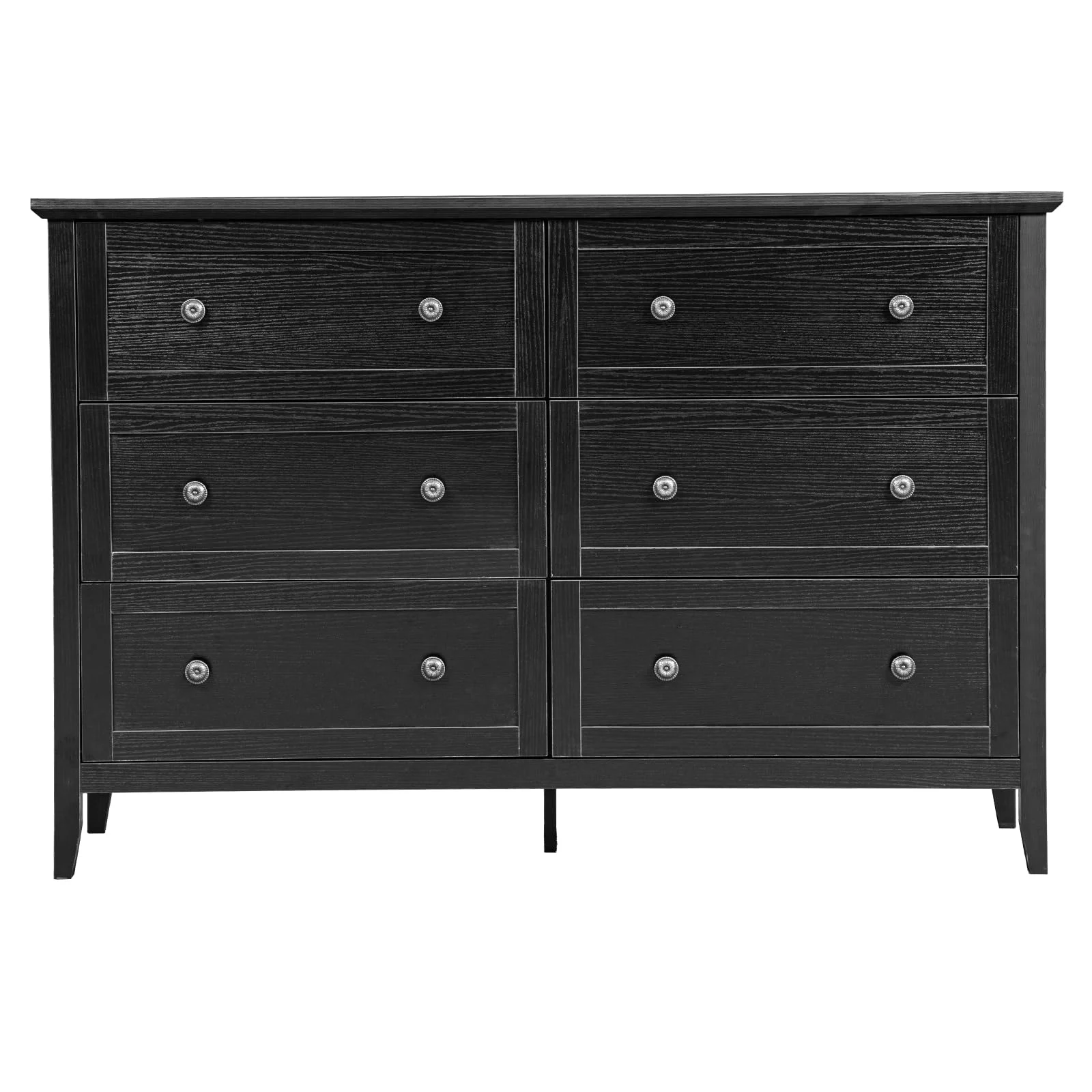 Karl Home Farmhouse Six-Drawer Dresser, 47 Inch