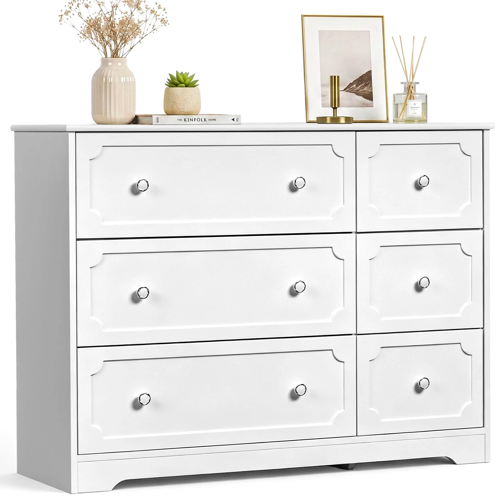 Karl Home Tall Six-Drawer Chest, 32 Inch in a room