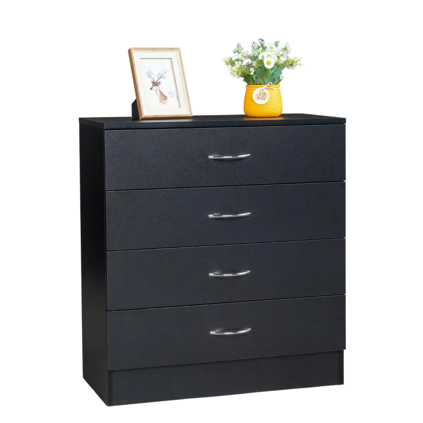 Karl Home Wide Four-Drawer Nightstand