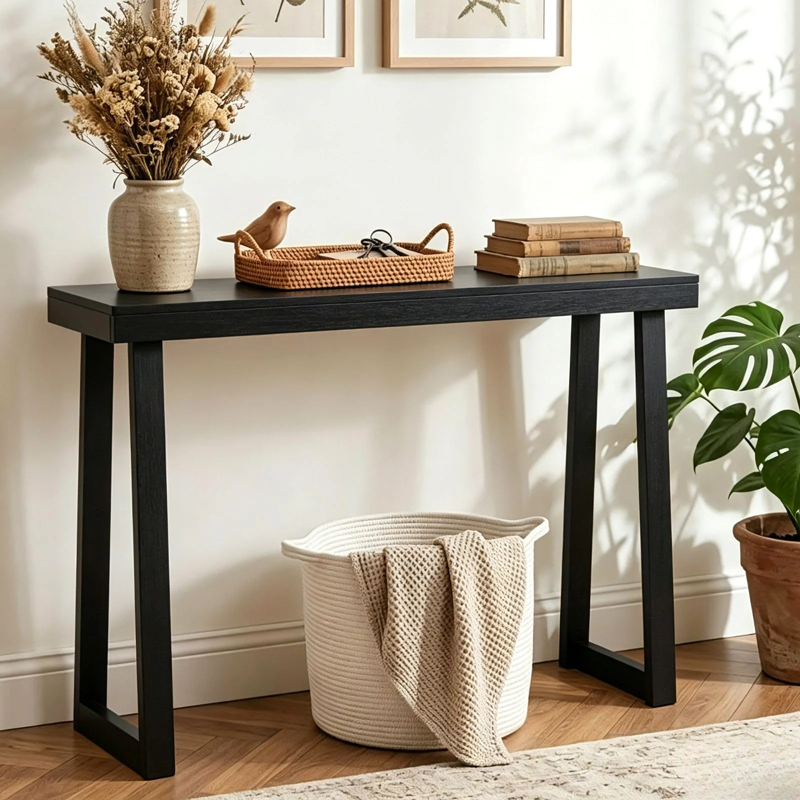 Karl Home Narrow Entryway Table, 36 Inch in a room