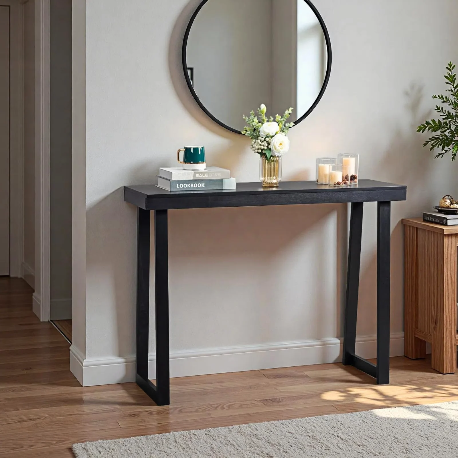Karl Home Slim Console Table, 36 Inch in a room