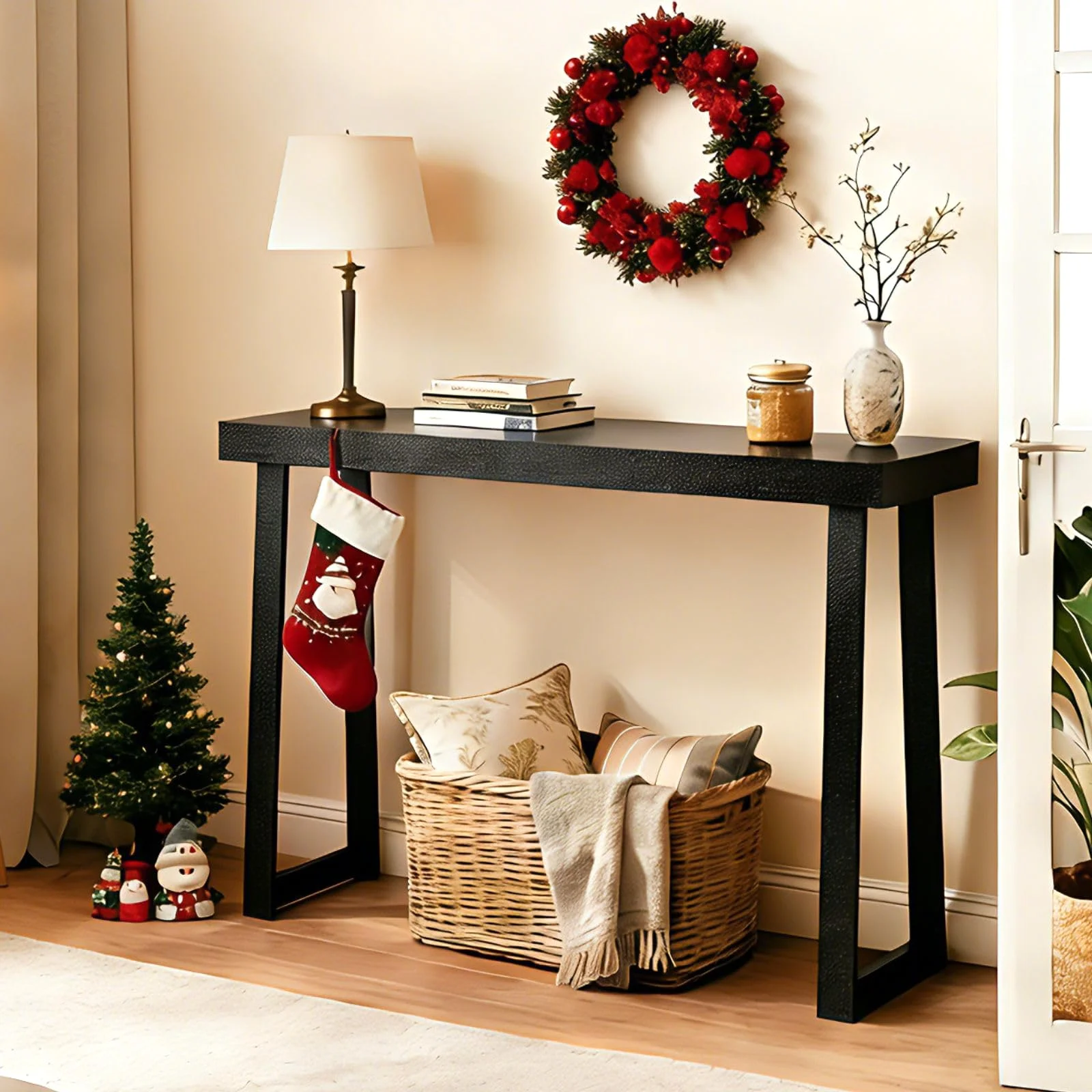 Karl Home Narrow Entryway Table, 43 Inch in a room