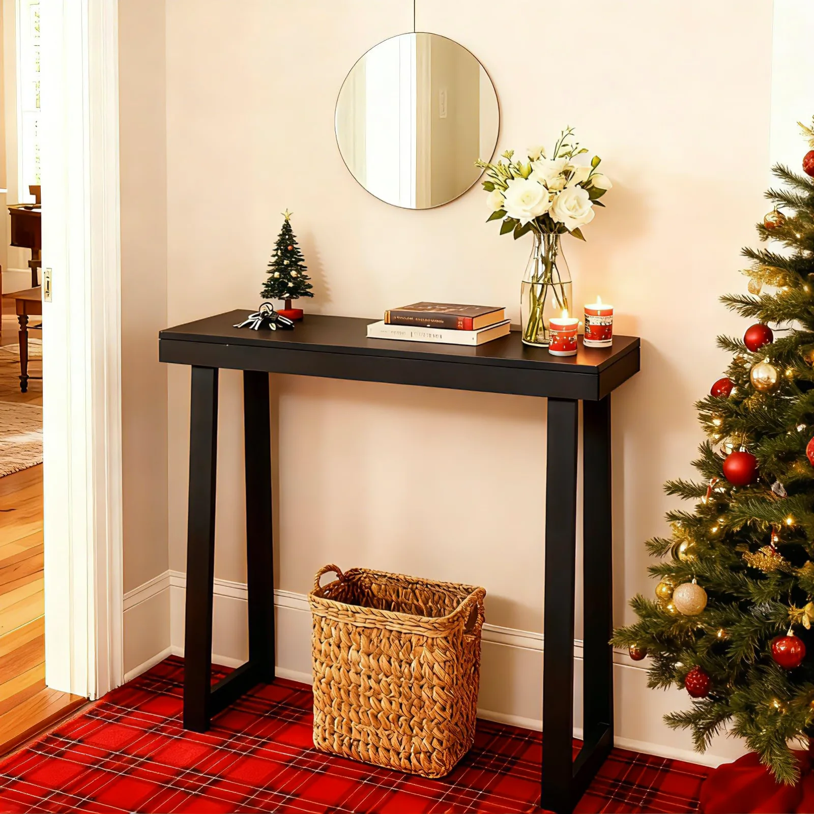 Karl Home Slim Console Table, 43 Inch in a room