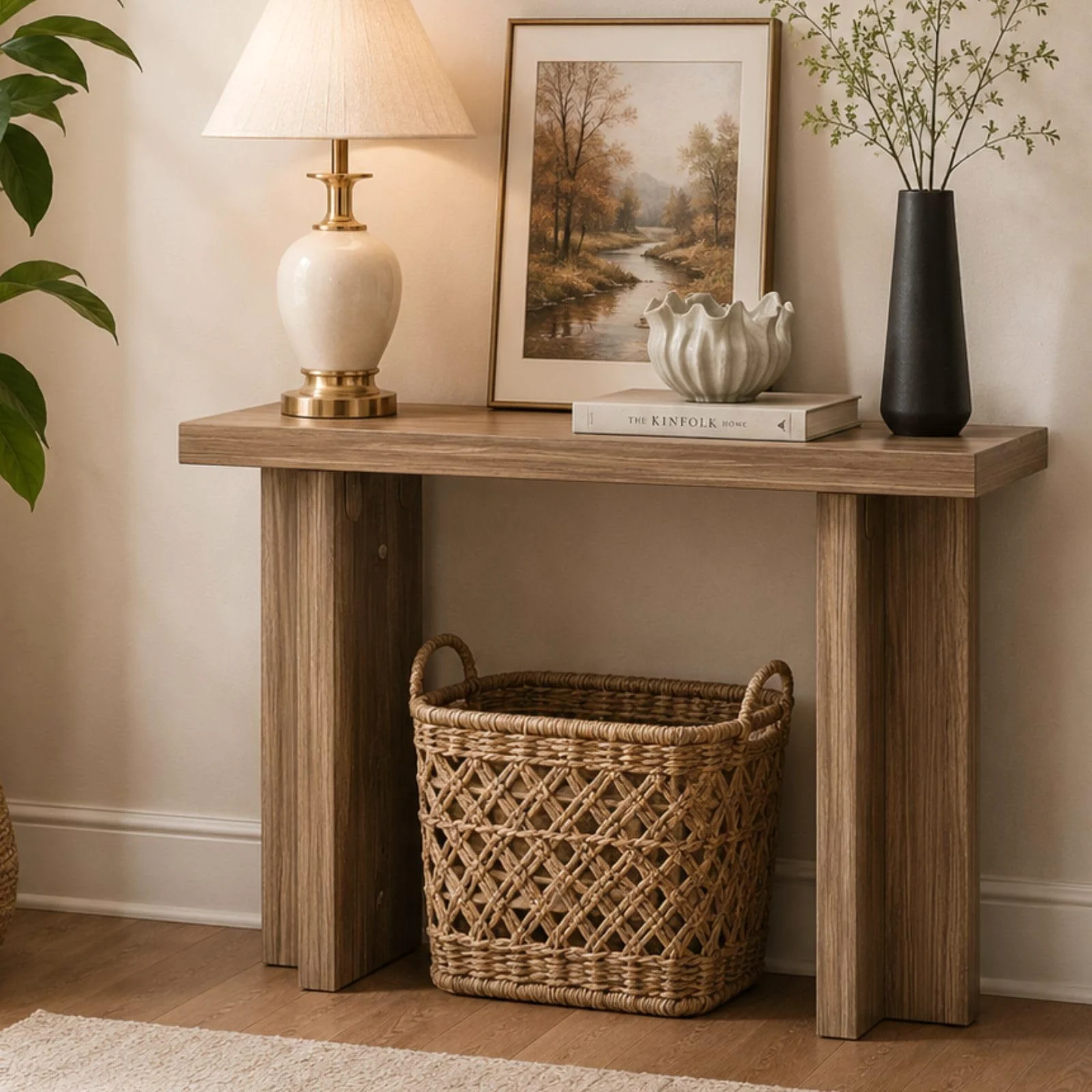 Karl Home Solid Wood Sofa Table, 42 Inch in a room