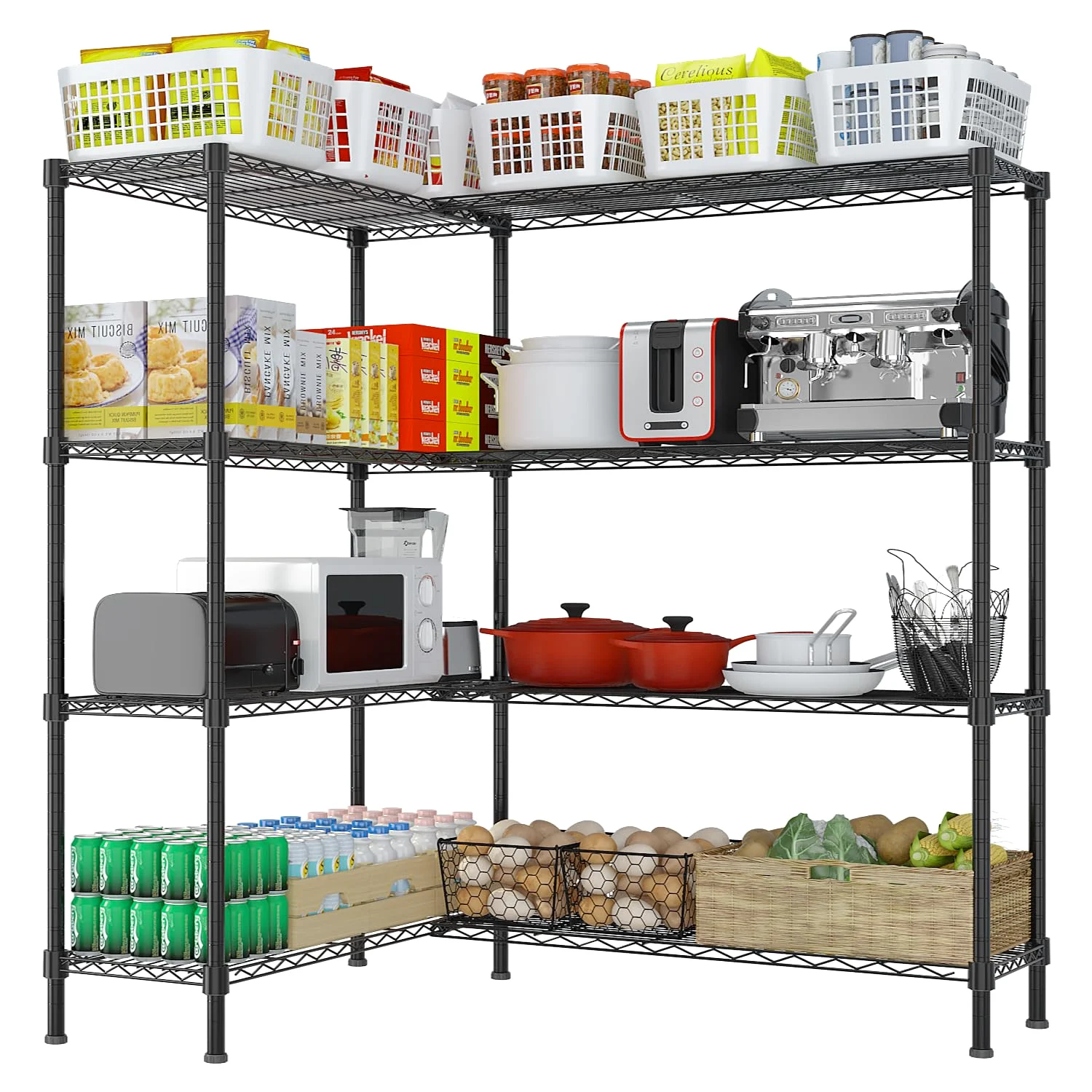 Karl Home Four-Tier Garage Shelving