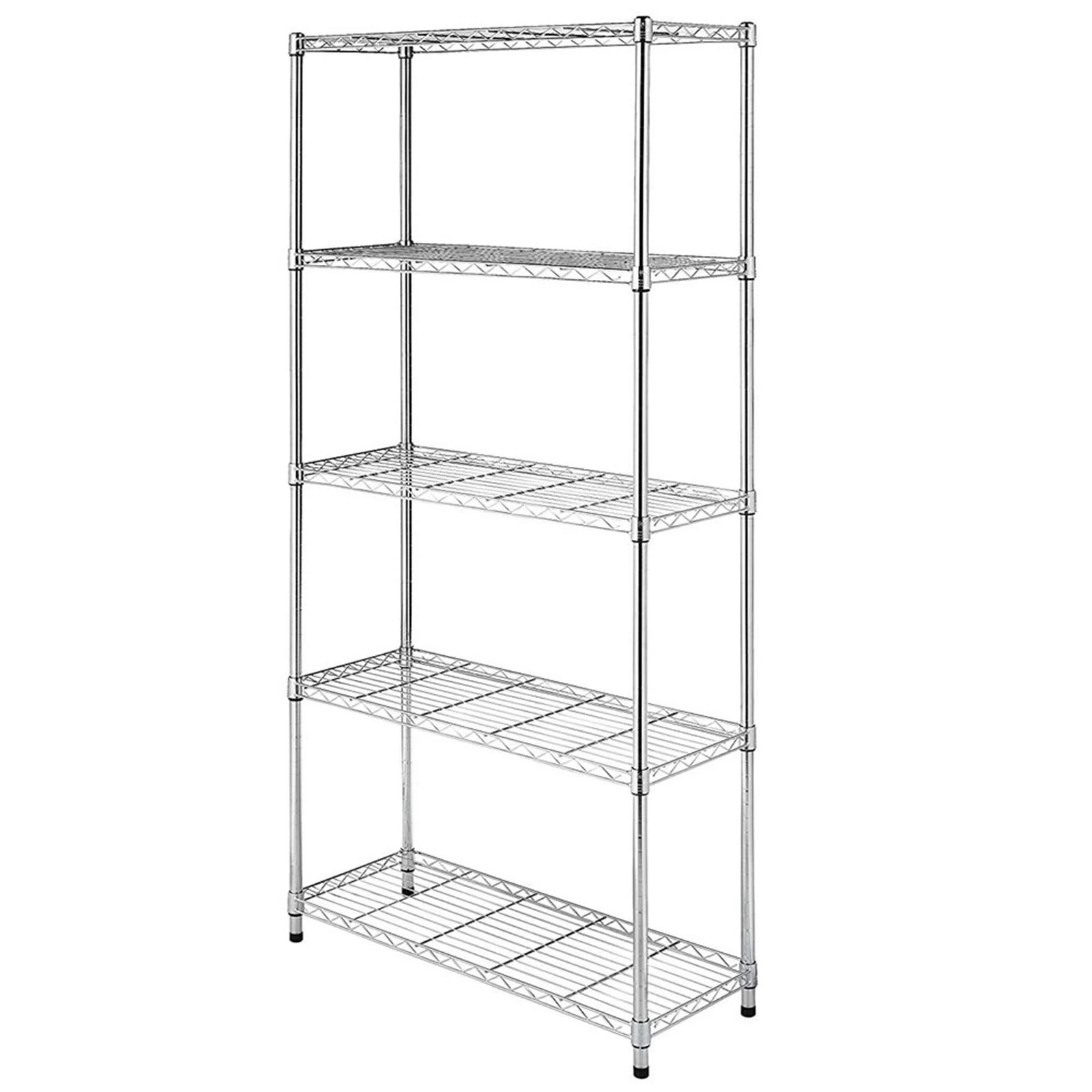Karl Home Five-Tier Metal Shelving, 35 Inch
