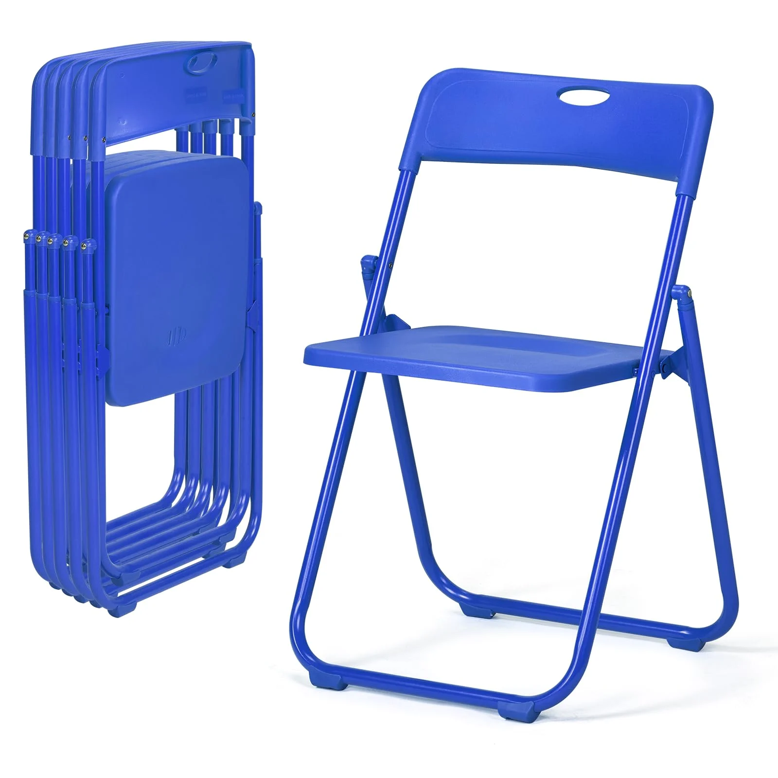 Karl Home Plastic Folding Chairs, 6 Pack