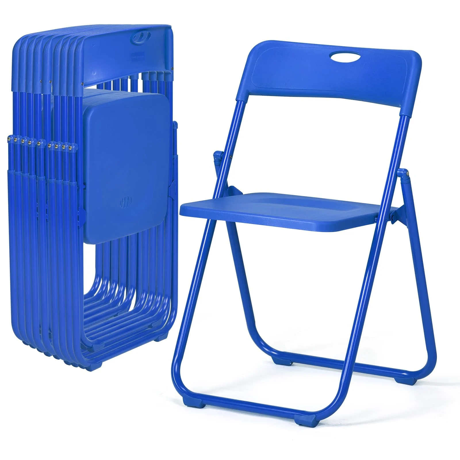 Karl Home Plastic Folding Chairs, 10 Pack