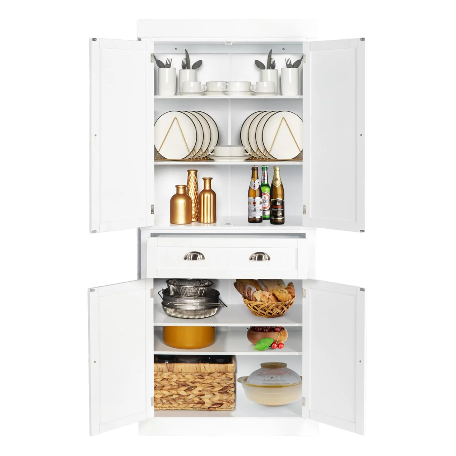 Karl Home Kitchen Pantry Cabinet, 72 Inch