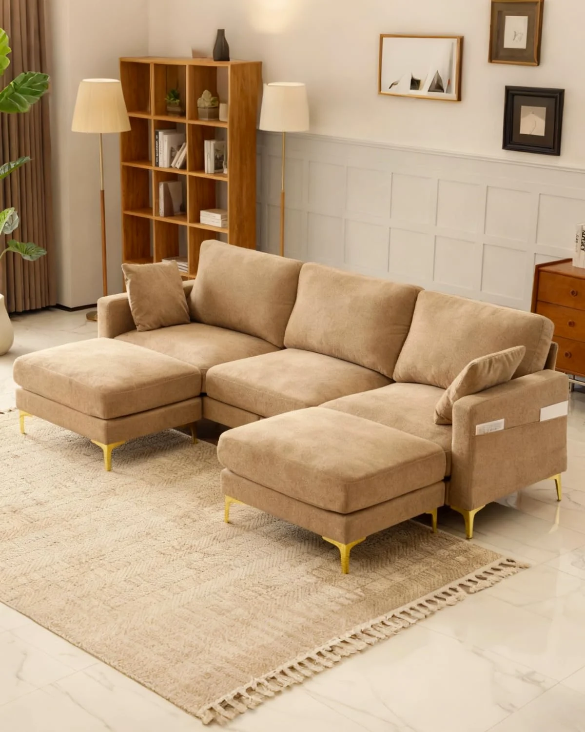 Karl Home U-Shaped Sectional, 100 Inch in a room
