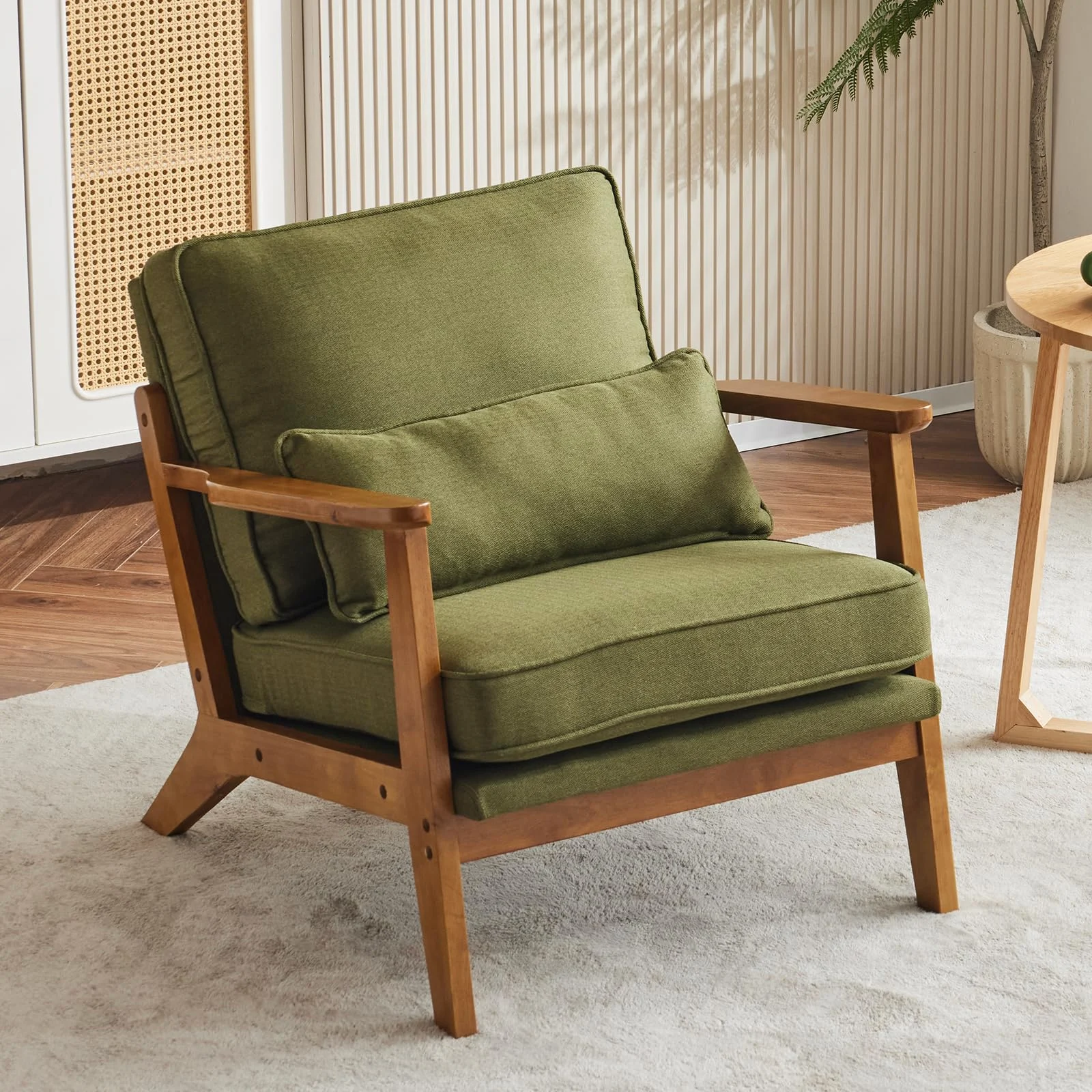 Karl Home Mid-Century Lounge Chair in a room