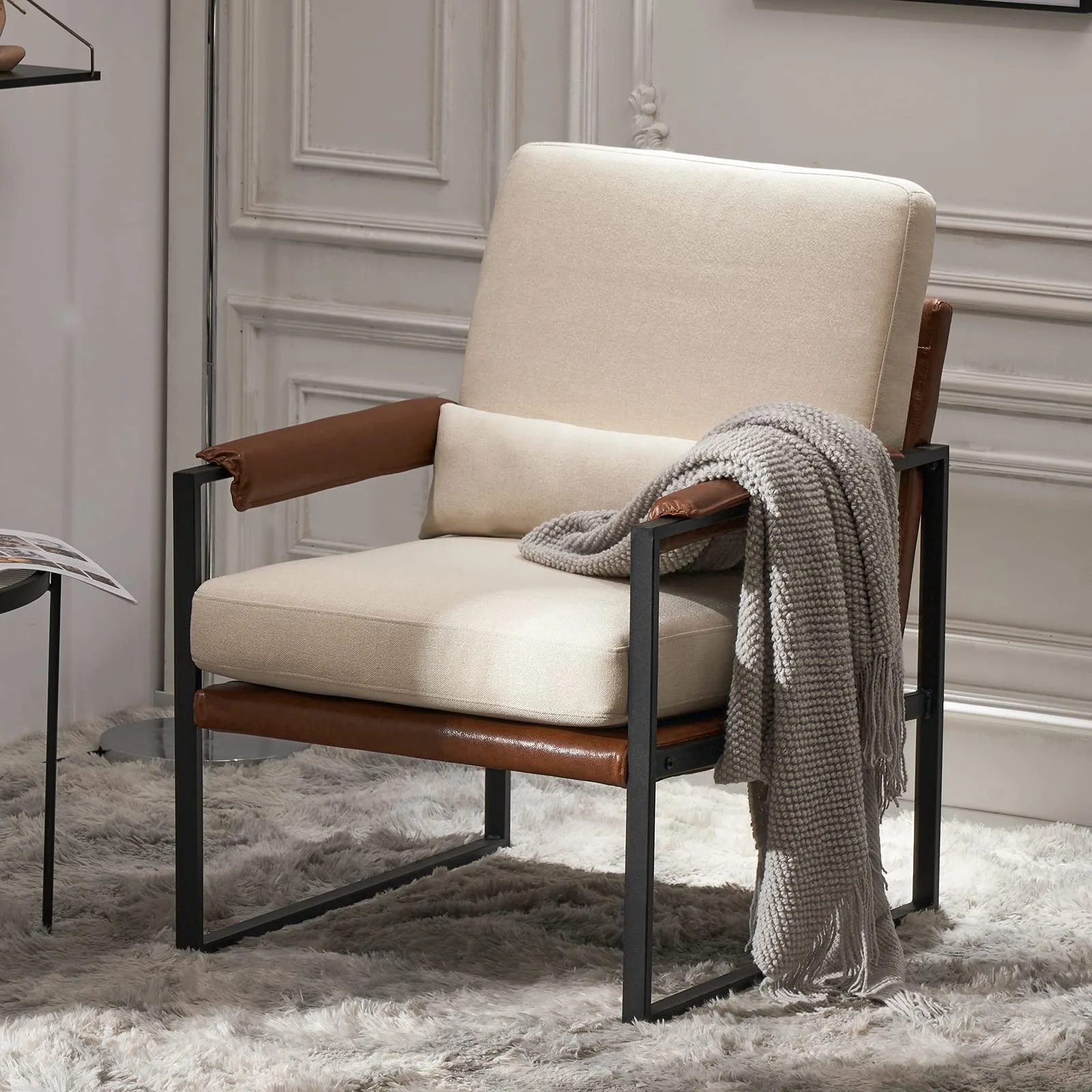 Karl Home Mid-Century Accent Chair, 32 Inch in a room