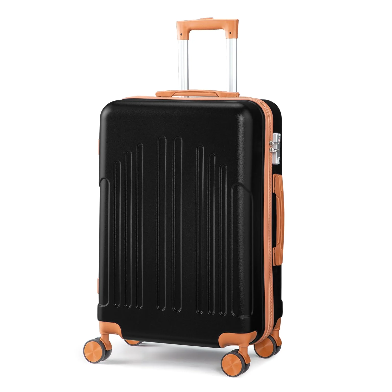 Karl Home Hardside Checked Suitcase, 24 Inch