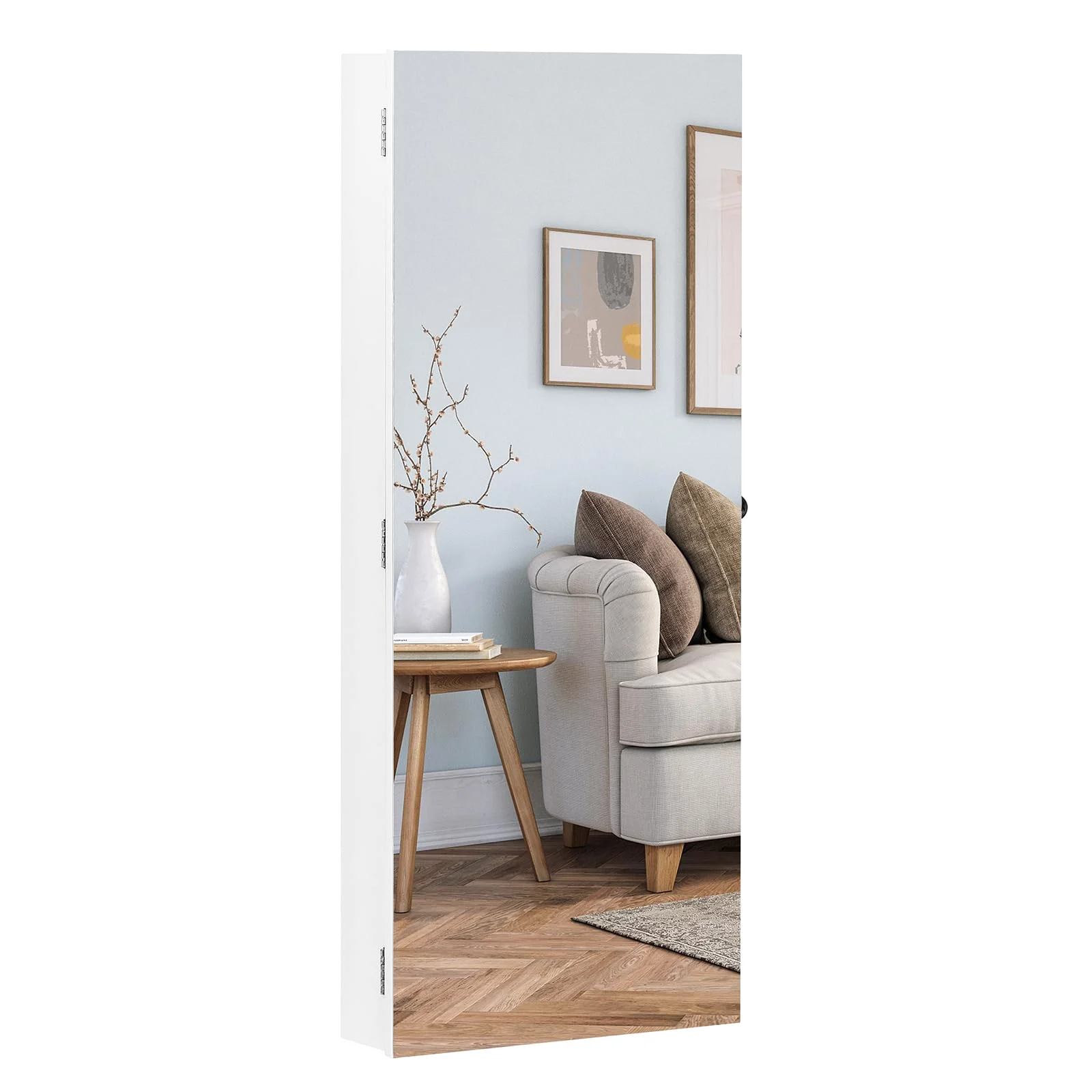 Karl Home Jewelry Cabinet with Full-Length Mirror