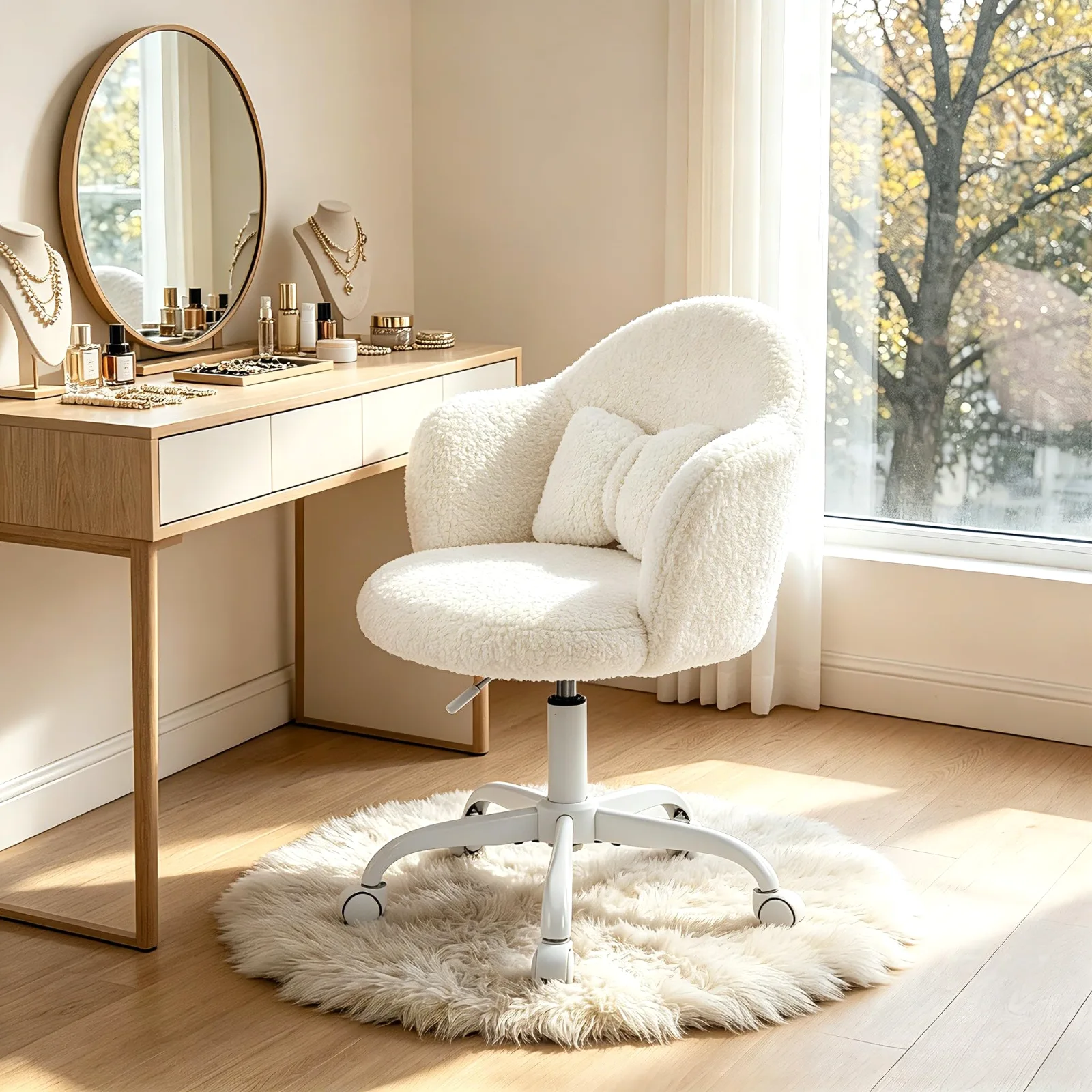 Karl Home Petal Vanity Chair in a room