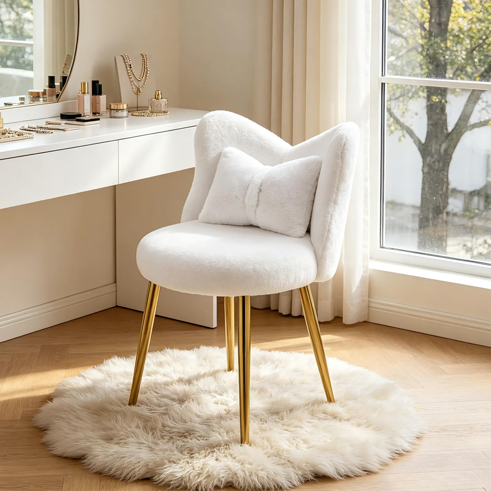 Karl Home Butterfly Vanity Chair in a room